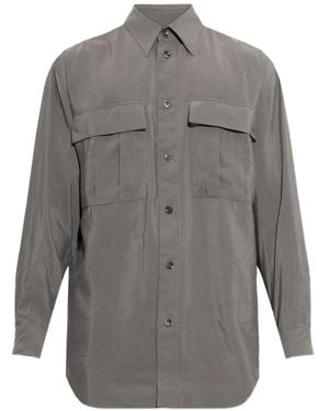 Giorgio Armani Flap-Pocket Shirt - Grey