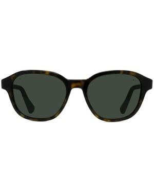 Vuarnet Alpine Round-Frame Sunglasses - Black