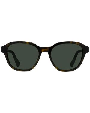Vuarnet Alpine Round-Frame Sunglasses - Black