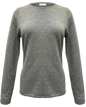 Roberto Collina Jersey De Manga Larga Con Cuello Redondo - Gris