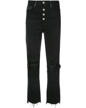 Amiri Cropped-Jeans Mit Weitem Bein - Schwarz
