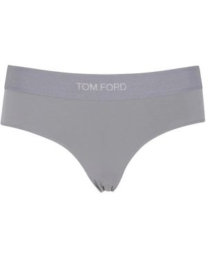 Tom Ford Slip Met Logoband - Grijs