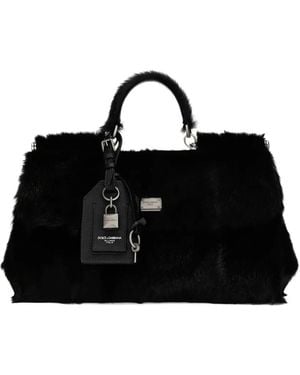 Dolce & Gabbana My Sicily Top-Handle Tote Bag - Black