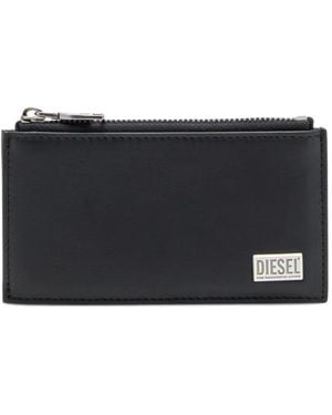 DIESEL Logo-Plaque Cardholder - Black