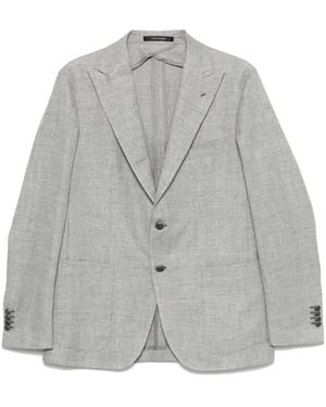 Tagliatore Patterned Blazer - Grey