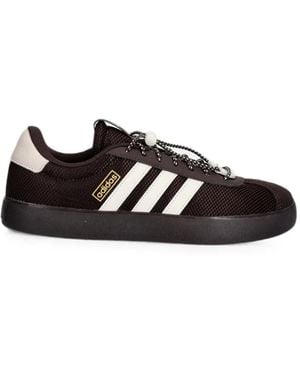 adidas Vl Court 3.0 Logo-Patch Mesh Sneakers - Black