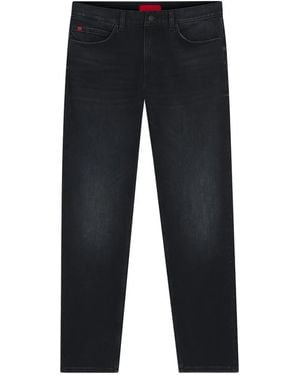 HUGO Whiskering-Effect Jeans - Blue