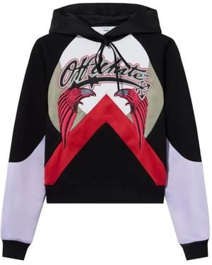 Off-White c/o Virgil Abloh Colour-Block Hoodie - Red
