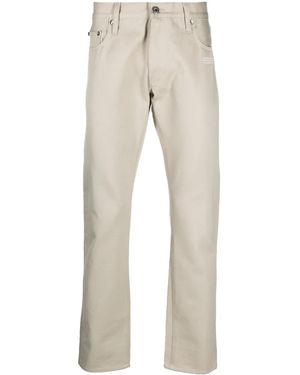 Off-White c/o Virgil Abloh Logo-Print Straight-Leg Jeans - Multicolour