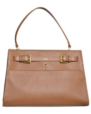no:rae Medium Valegro Leather Tote Bag - Brown