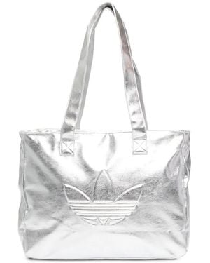adidas Sac À Main Métallisé À Logo Embossé - White