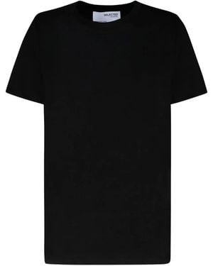 SELECTED T-Shirt Aus Jersey - Schwarz