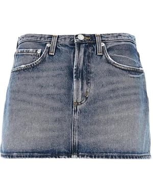 Agolde Mini-Rok Met Zak - Blauw