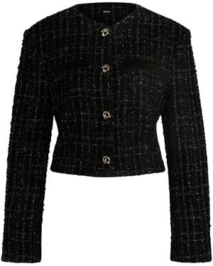 BOSS Tweed Jacket - Black