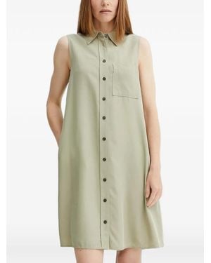 Marc O' Polo Button-Fastening Mini Dress - Green