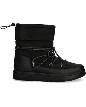 HUGO Quilted Boots - Black