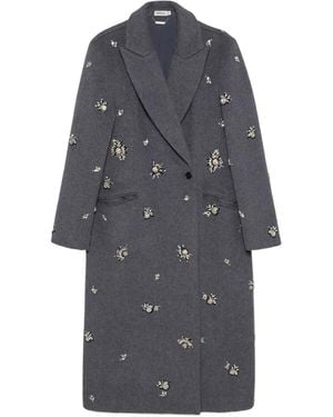 Jonathan Simkhai Abrigo Con Doble Botonadura - Gris