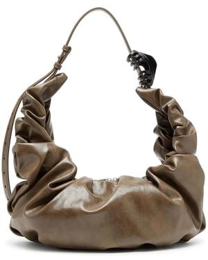 DIESEL Gathered Detail Shoulder Bag - Natural