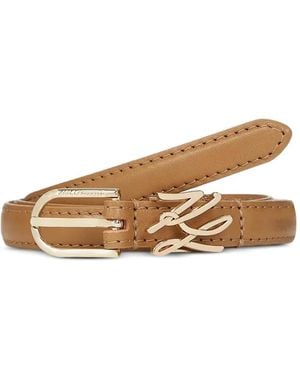 KARL LAGERFELD K/Autograph Belt - Brown