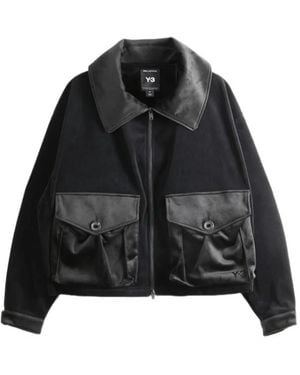 Y-3 Velvet Cargo Jacket - Black