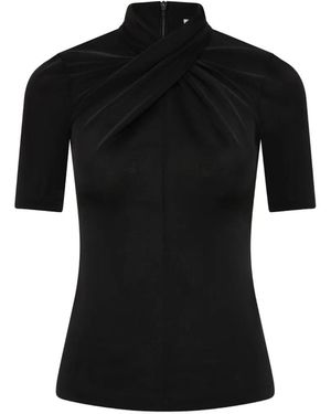 Rebecca Vallance Kiana Short-Sleeve Top - Black