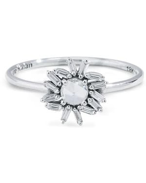 Suzanne Kalan 18K Diamond Flower Ring - White