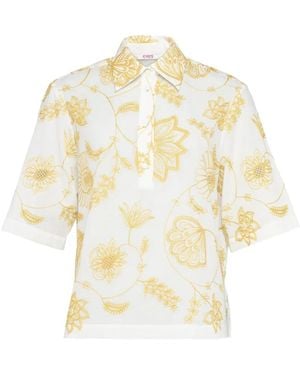 Eres Floral-Print Shirt - White