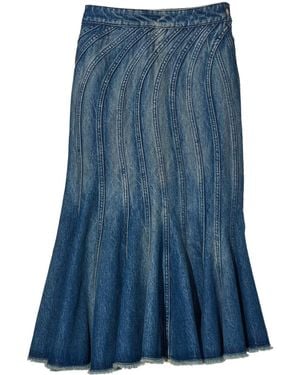 Marc Jacobs Falda vaquera Wave - Azul