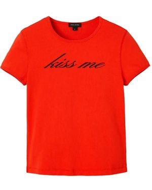 Marc Jacobs Round-Neck Short-Sleeve T-Shirt - Red