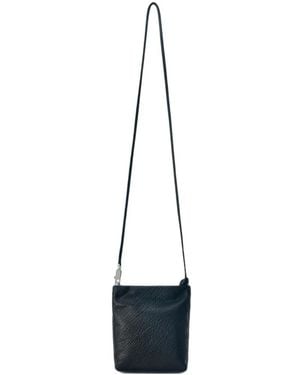 Rick Owens Soft Adri Textured Leather Messenger Bag - White