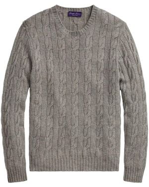 Ralph Lauren Cable-Knit Cashmere Jumper - Grey