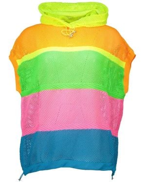 Love Moschino Kapuzenpullover Aus Netzstoff - Mehrfarbig