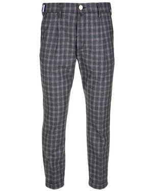 Jacob Cohen Checked Pants - Gray