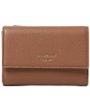 Emporio Armani Textured Wallet - Brown