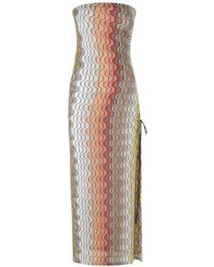 Missoni Kleid Mit Zickzackmuster - Weiß