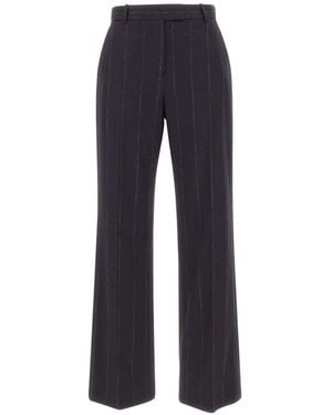 Eleventy Pinstripe Tailored-Cut Trousers - Blue