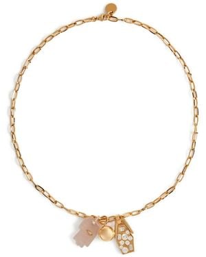 La DoubleJ Collar Angel Charm - Metálico
