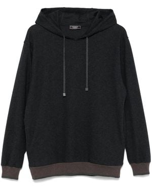 Peserico Jersey Hoodie - Black