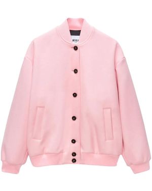 MSGM グラフィック パデッドジャケット - ピンク
