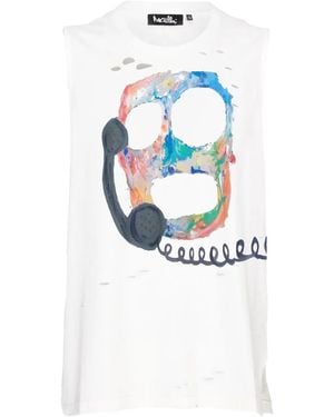 Haculla Haut À Imprimé Graphique - Blanc