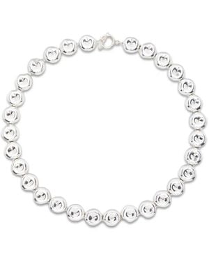 Uncommon Matters Torus T-Bar-Fastening Necklace - White
