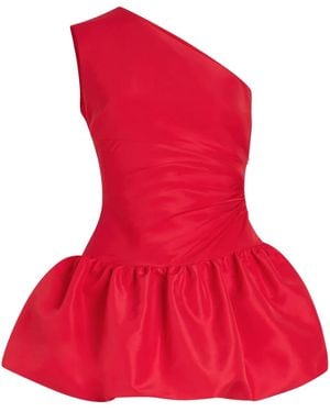 Patou One-shoulder Dress - Red
