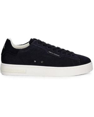 ARMANI EXCHANGE Suede Trainers - Blue