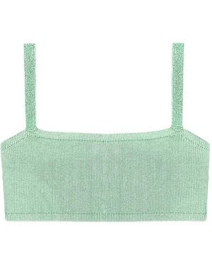 Calle Del Mar Knitted Bandeau Top - Green