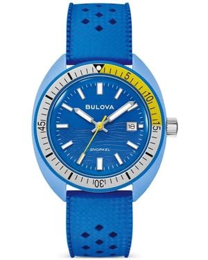 Bulova Snorkel 41Mm Watch - Blue
