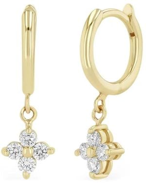Zoe Chicco 14K Diamond Earrings - White