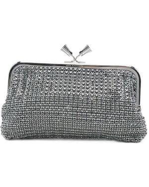 Anya Hindmarch Bolso De Mano Maud Con Detalles De Cristal - Gris