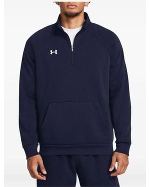Under Armour Rival Fleece Quarter-Zip Sweater - Blue