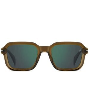 David Beckham Square-Frame Sunglasses - Green