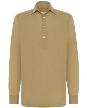 Kiton Polo Sartorial A Maniche Lunghe - Neutro